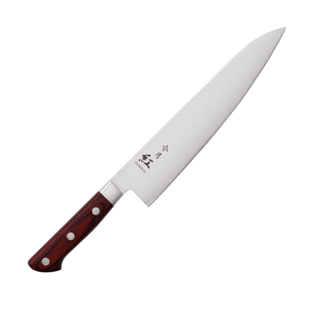 令月紅 MV鋼 本割込 口金付シリーズ 牛刀 240mm　CR-008